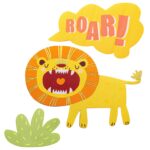 fabfabstickers Bügelbild Löwe