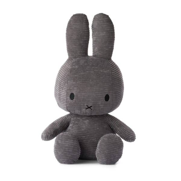 Miffy Kuscheltier Hase Cord Grau, 50 cm