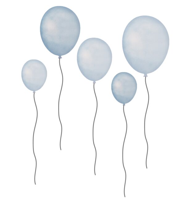 Thats Mine Wandsticker Luftballons blau