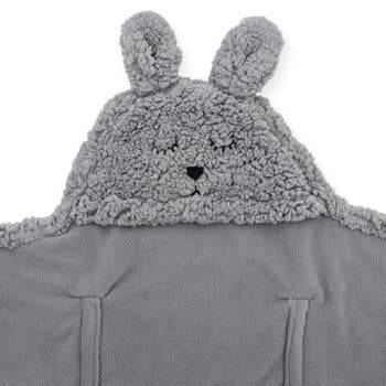 Jollein Baby Kuschel Wickeldecke 'Bunny' in Grau