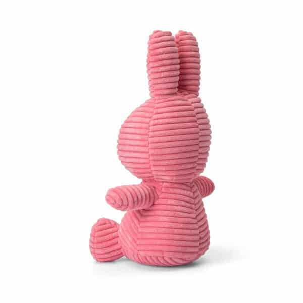 Kuscheltier Miffy Hase aus Cord in Pink 23 cm