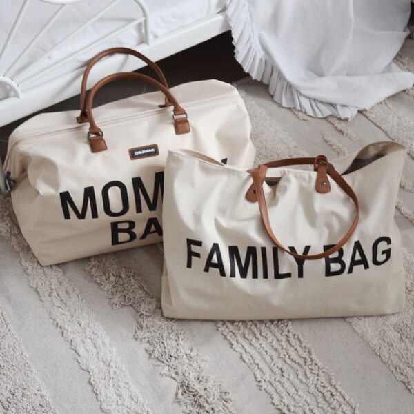 Childhome Wickeltasche Mommy Bag und Family Bag creme