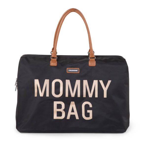Childhome Wickeltasche Mommy Bag schwarz gold