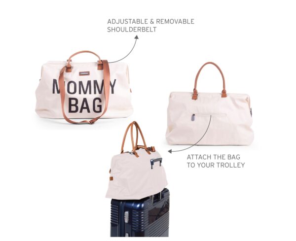 Childhome Wickeltasche Mommy Bag creme als Reisetasche