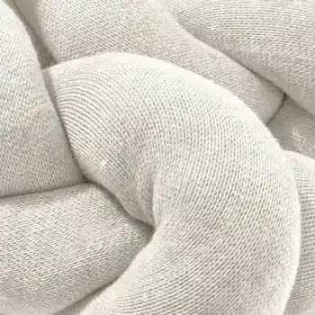 XL Bettschlange geflochten aus Baumwollstrick von Nordic Coast Company in natur