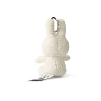 Miffy Hase Plüsch Schlüsselanhänger aus Cord in weiß