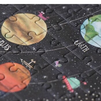 LONDJI Pocket Puzzle 'Puzzle' mit Sonnensystem ab 6 Jahren