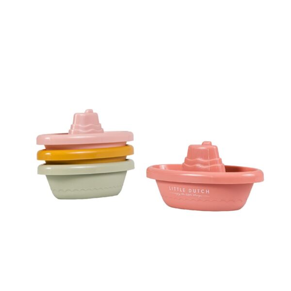 Little Dutch Badewannen Spielzeug Set Boote pink