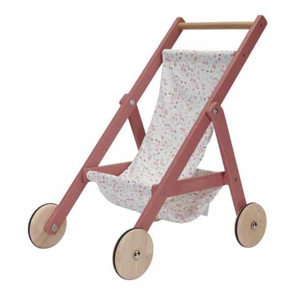 Little Dutch Puppenwagen pink Flowers & Butterflies aus Holz