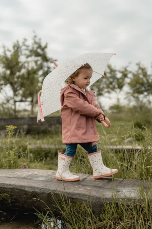 Little Dutch Kinder Regenschirm Flowers & Butterflies in rosa