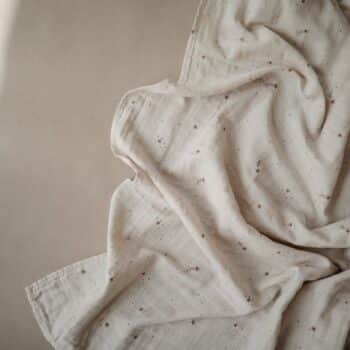 Mushie Musselin Tuch XL Decke mit Sternen Falling Star 120x120 cm