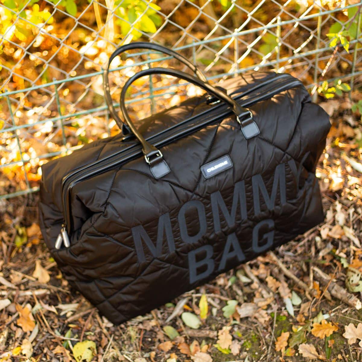 Childhome Mommy Bag Wickeltasche gesteppt in schwarz