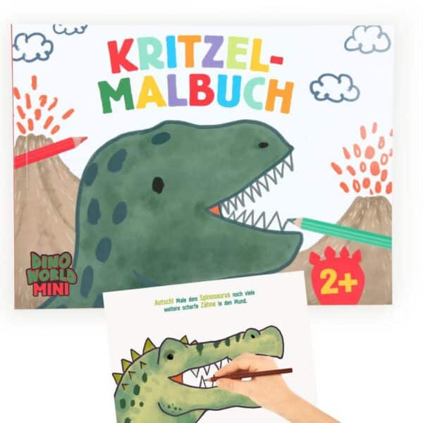 Dino World Kritzel Malbuch
