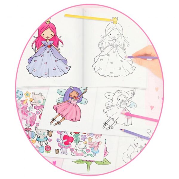 Prinzessinnen Malbuch mit Stickern von Princess Mimi