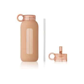 Liewood Trinkflasche Yang transparent aus Tritan in raspberry rosa