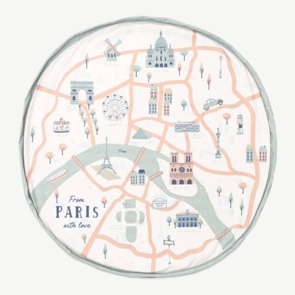 Play & Go 2in1 Spielzeugsack & Spieldecke Paris Map