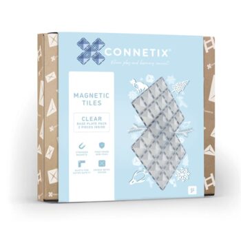 Connetix magnetische Bausteine Basis Platten transparent