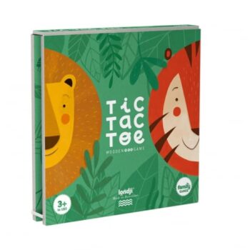 Londji Spiel Tic Tac Toe Lion & Tiger aus Holz