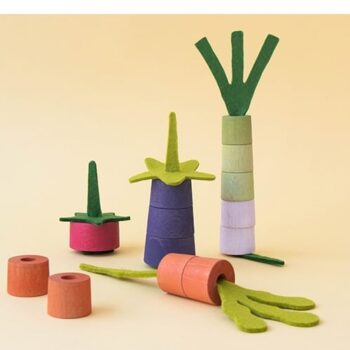 Londji Fädelspiel Gemüse 'Set them grow' aus Holz & Filz