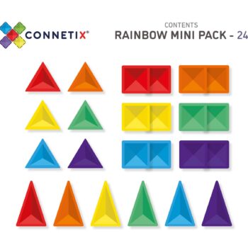 Connetix magnetische Bausteine Rainbow Mini Pack 24-teilig