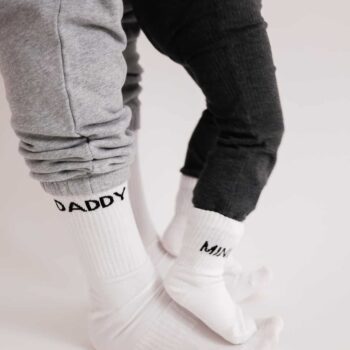 Famvibes Daddy & Kindersocken MINI in weiß