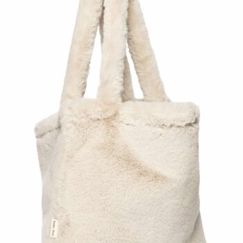 Studio Noos Mom Bag Wickeltasche Faux Fur Kunstfell ecru