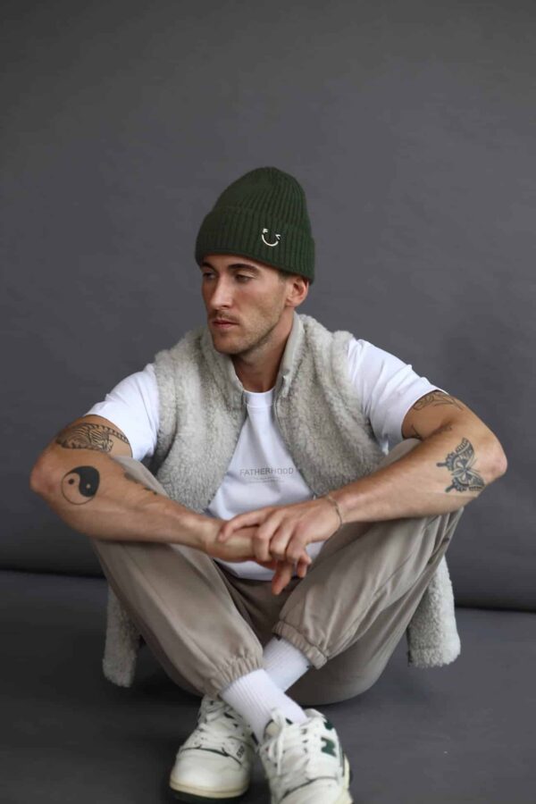 Famvibes Weste Unisex aus 100% Bio Schurwolle in greige