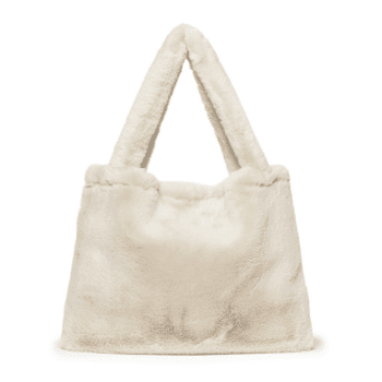 Studio Noos Mom Bag Wickeltasche Faux Fur Kunstfell ecru