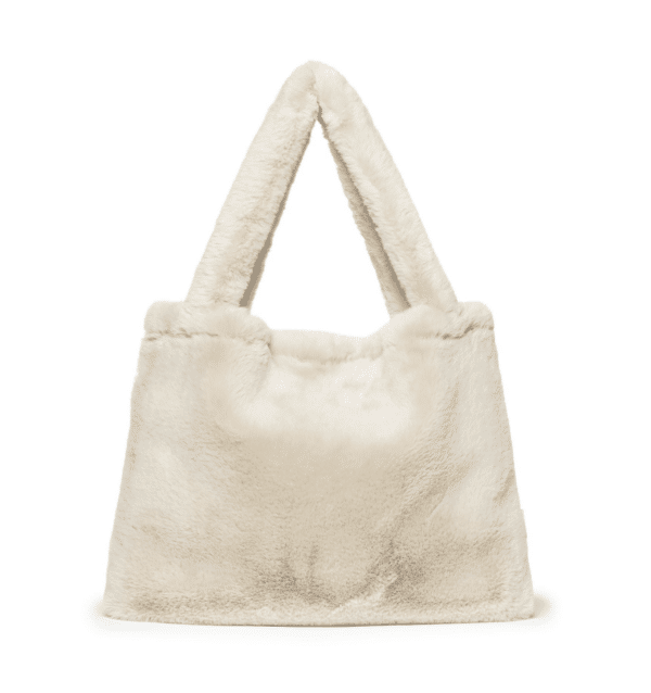 Studio Noos Mom Bag Wickeltasche Faux Fur Kunstfell ecru