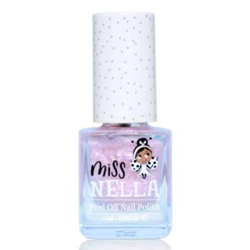 Miss Nella Kinder Nagellack Peel Off Abracadabra in rosa mit Glitzer