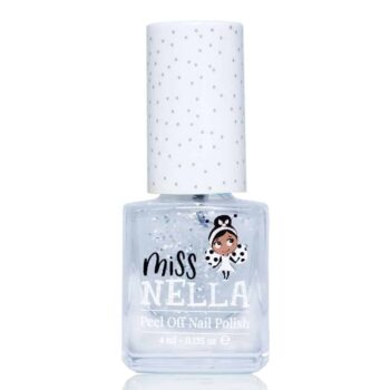 Miss Nella Kinder Nagellack Peel Off Confetti Clouds in transparent mit Glitzer