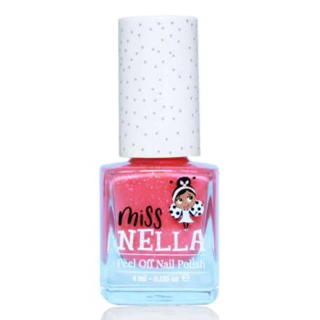 Miss Nella Kinder Nagellack Peel Off Marshmallow in pink mit Glitzer