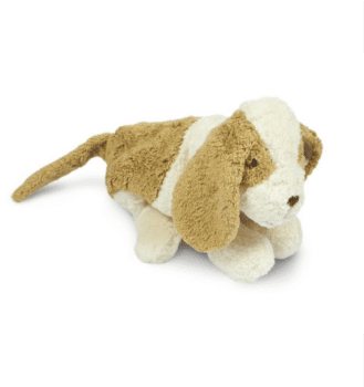 Senger Naturwelt Kuscheltier Hund klein mit Wärmekissen aus Bio Baumwolle