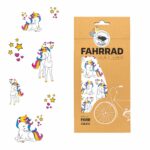 Farbviereck Einhorn für Fahrrad, Roller und Helm