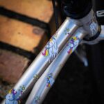 Farbviereck Einhorn für Fahrrad, Roller und Helm