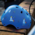Farbviereck Einhorn für Fahrrad, Roller und Helm