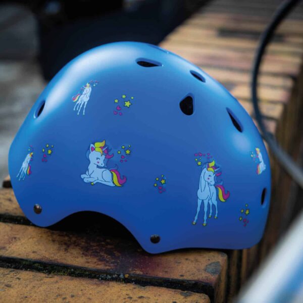Farbviereck Einhorn für Fahrrad, Roller und Helm