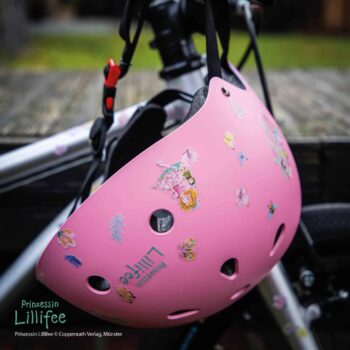 Farbviereck Fahrradsticker Prinzessin Lillifee der Schmetterlingpalast für Fahrrad, Roller und Helm
