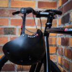 Farbviereck Fahrradsticker Name mit Flagge weiß für Fahrrad, Roller und Helm