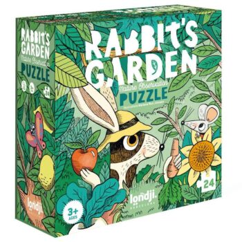 Londji Puzzle Rabbits Garden mit 24 Teilen ab 3 Jahren