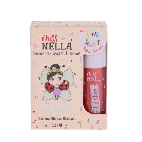Miss Nella Kinder Lip Gloss Pink Secret in rosa