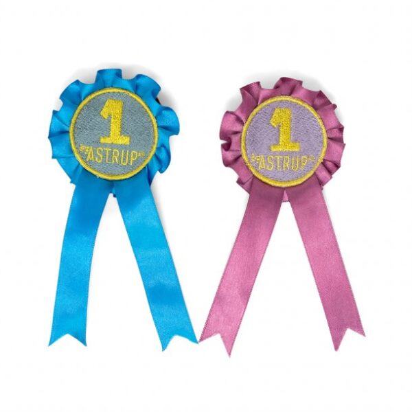 Abzeichen Set in blau & pink für Steckenpferde von by Astrup