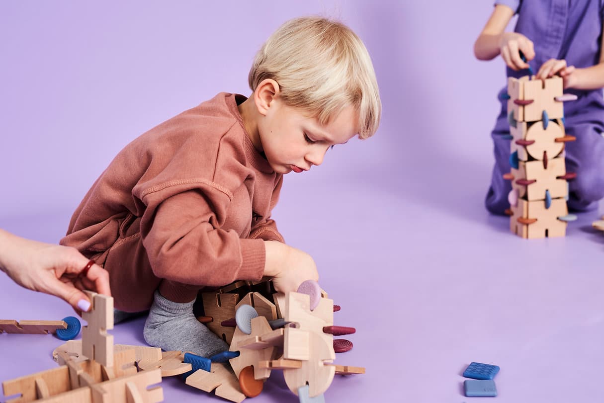 Bavvic Holzbausteine für Kinder Builder Set 48-teilig