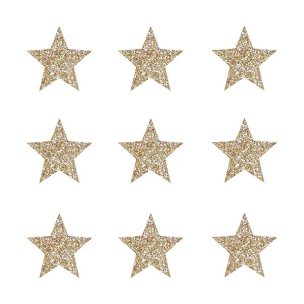 Fabfab Stickers Stoffsticker Sterne gold
