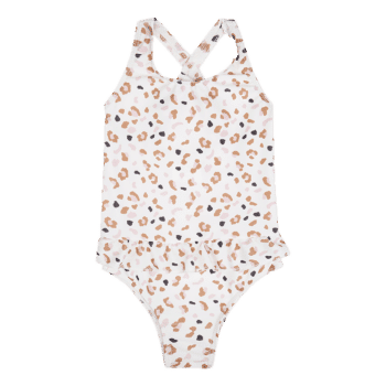 Swim Essentials Badeanzug Kaki Panther mit UV Schutz 50+