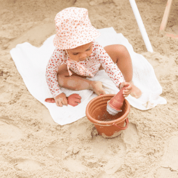 Swim Essentials Kinder Sonnenhut mit UV-Schutz Pink Leo