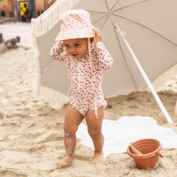 Swim Essentials Kinder Sonnenhut mit UV-Schutz Pink Leo