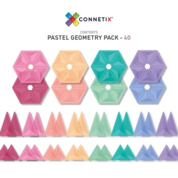Connetix Geometry Pack 40-teilig pastel