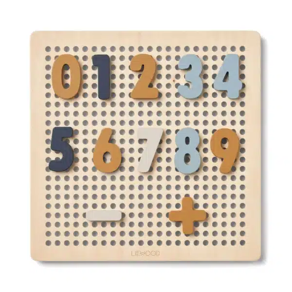 Liewood ABC Puzzle Holzspielzeug Ainsley in sea blue multi mix