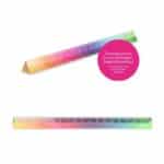 GOOD FEELINGS Regenbogen-Lineal, Acryl 18cm